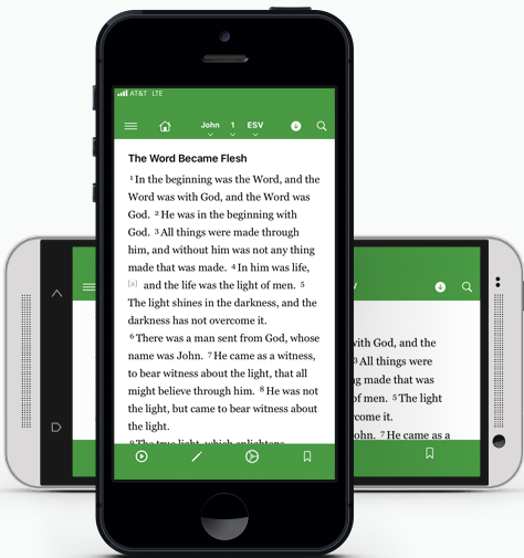 Mobile version with John 1:1 The Word Became Flesh display